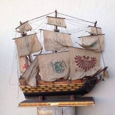 Galeone spagnolo Modello di nave bombarda 1690 Vintage