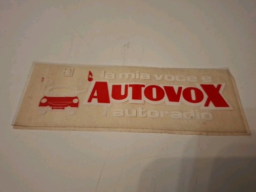 Vintage autovox radio adesivo - radio,