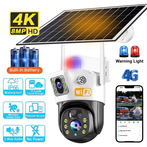 Telecamera solare 8mp wifi - solare, 4k