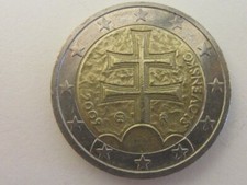MONETA DA 2 EURO DOPPIA CROCE SLOVACCHIA 2009