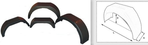 Parafango plastica per - in,