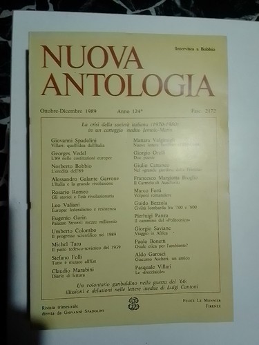Nuova antologia rivista - nuova, di