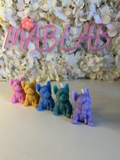 Set Di  5 Piccoli Bulldog Candela , Personalizzabili Nella Fragranza