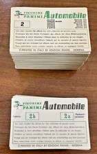 FIGURINE PANINI AUTOMOBILE 1975 ORIGINALI NUOVE CON VELINA