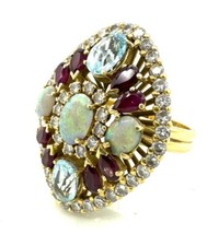 Magnifico Anello Oro - Opali 