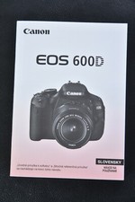 Original user manual for Canon eos 600d  in Slovak language
