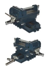 Morsa a croce da banco in ghisa con ganasce in acciaio per trapano a colonna 75m