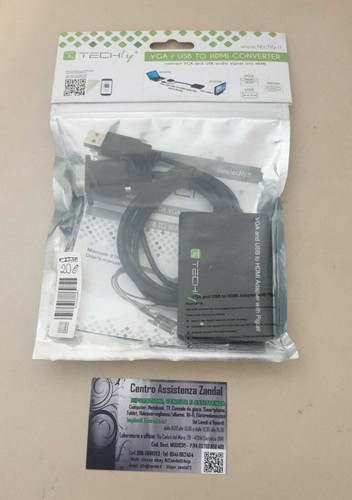 Techly hdmi vga video - video, usb