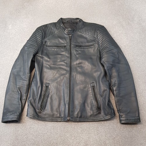 Superdry giacca 2xl pelle - pelle, nera