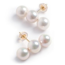 Orecchini goccia perle Akoya /