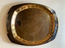 VINTAGE VASSOIO METALLO ORO 24 K NERO PALLADIO GOTTINGHEN