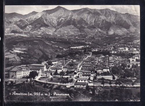 Cartolina amatrice panorama - amatrice,