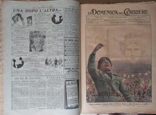 La Domenica del Corriere  Annata completa 1935 Fascismo Mussolini Guerra 