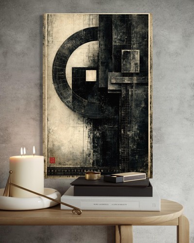Quadro astratto moderno tela