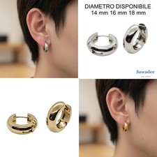 Orecchino a cerchio uomo donna