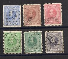 PAESI BASSI SERIE DI 6 FRANCOBOLLI OBLITER Quota: 114€