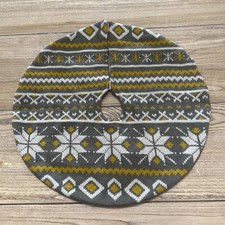 Gray Yellow White Knit Mini