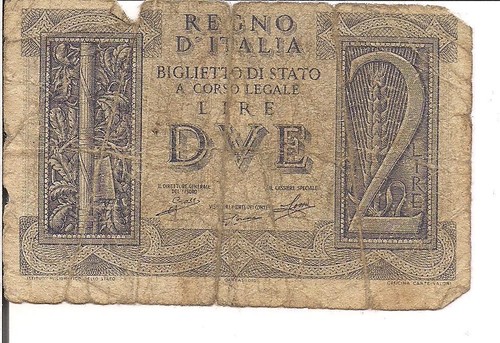 Italia lire 27 - italia,, 1939