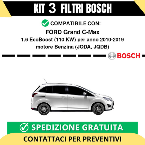 Kit bosch filtri tagliando - kit,