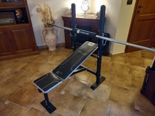PANCA PIANA COMPLETA DI BILANCIERE, DISCHI E MANUBRI- 120 KG TOTALI
