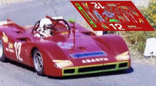 Decals fiat abarth 2000s - fiat, targa