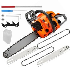 MOTOSEGA A SCOPPIO PROFESSIONALE 58CC CON LAMA DA 40CM E 45CM CON 4 CATENE