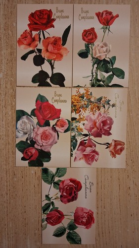 Lotto cartoline fiori buon - cartoline,