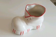 ⭐ RARA CERAMICA PUBBLICITARIA VINTAGE SCARPA STIVALE DERUTA SANTUCCI COLUSSI PG