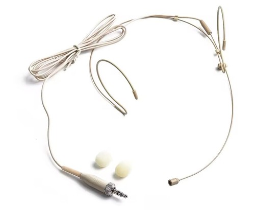 Microfono auricolare beige per