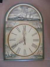 OROLOGIO DA PARETE WOODART 'DECORATO A MANO' - VELIERI/BARCHE A VELA