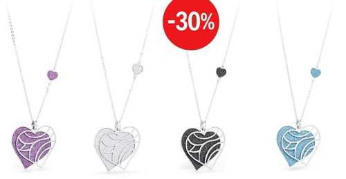 Collana lunga doppio - collana, cuore