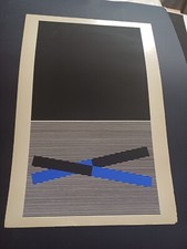 Jesùs Rafael Soto serigrafia del 1969 cm 70 x 47 esemplare 689 di 1000