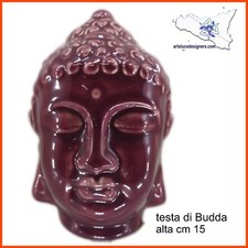 testa di buddha budda ceramica