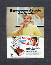 [GCG] L421- Advertising Pubblicità - KINDER CIOCCOLATO , KINDER DIVISION