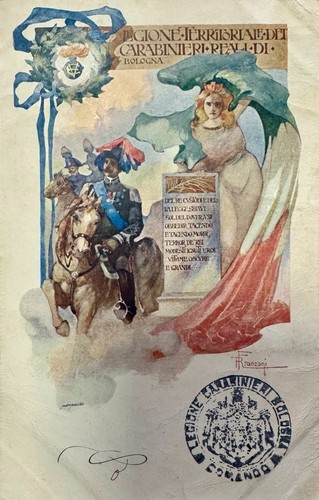 Cartolina legione carabinieri - cartolina,