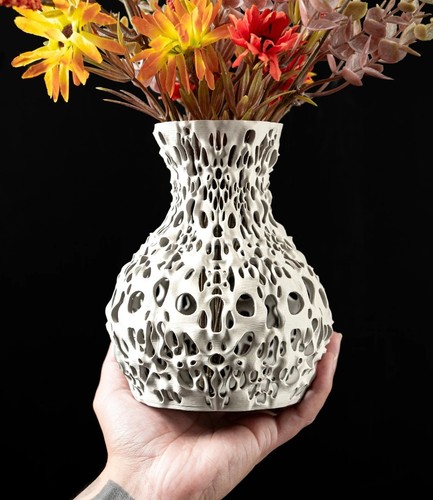 Vaso fiori design - fiori, 3d