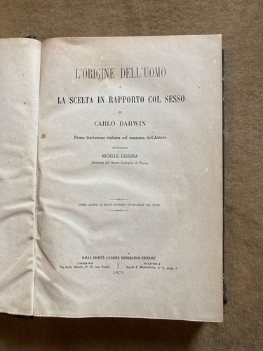 Darwin origine dell uomo - l'origine, dell'uomo