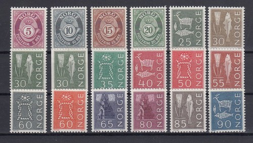 Norvegia 1962 francobolli - 1962/65,