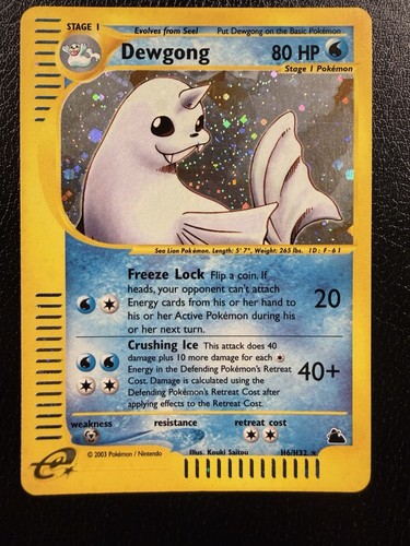 Pokemon tcg dewgong h32 - pokemon,