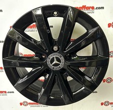 4 cerchi lega mercedes benz classe a b c r16 nero lucido lt003168