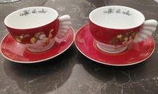 SET 2 TAZZE THUN DOLCE NATALE NUOVE RARE CAFFE AL VOLO COFFE CUP