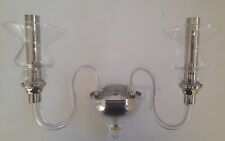 Applique in vetro di Murano cristallo candelabro 2 luci classica vintage Sylcom