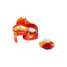 NUOVO Set 2 Tazzine Caffè CUORE