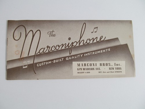 Marconiphone brochure catalogo - brochure,