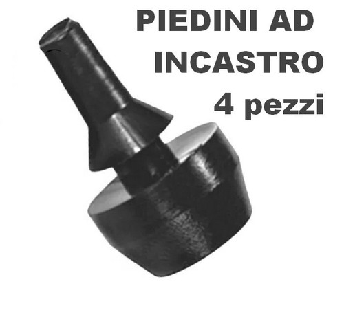 Piedini gomma incastro pezzi - piedini,