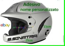ADESIVO NOME PILOTA AUTO RALLY TUNING PERSONALIZZATO MOTO CASCO STICKERS R2