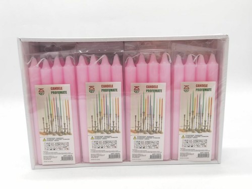 Set pezzi candele cera rosa - cera,