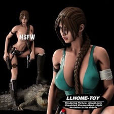 Statua Lara Croft NSFW su