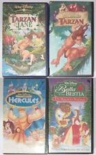 Vhs Disney Hercules + La Bella E La Bestia Un Magico Natale + Tarzan + & Jane