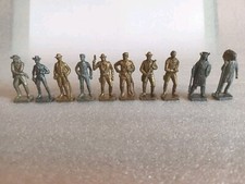 Soldatini Kinder Metallo Metalfiguren Cowboy E Indiani Anni '80